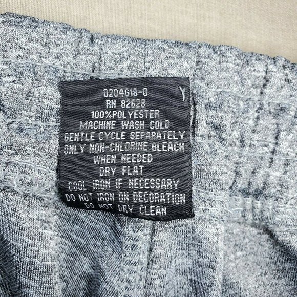 Southpole Embroidered Medium Gray Black Zipper Pockets Joggers - Picture 6 of 7